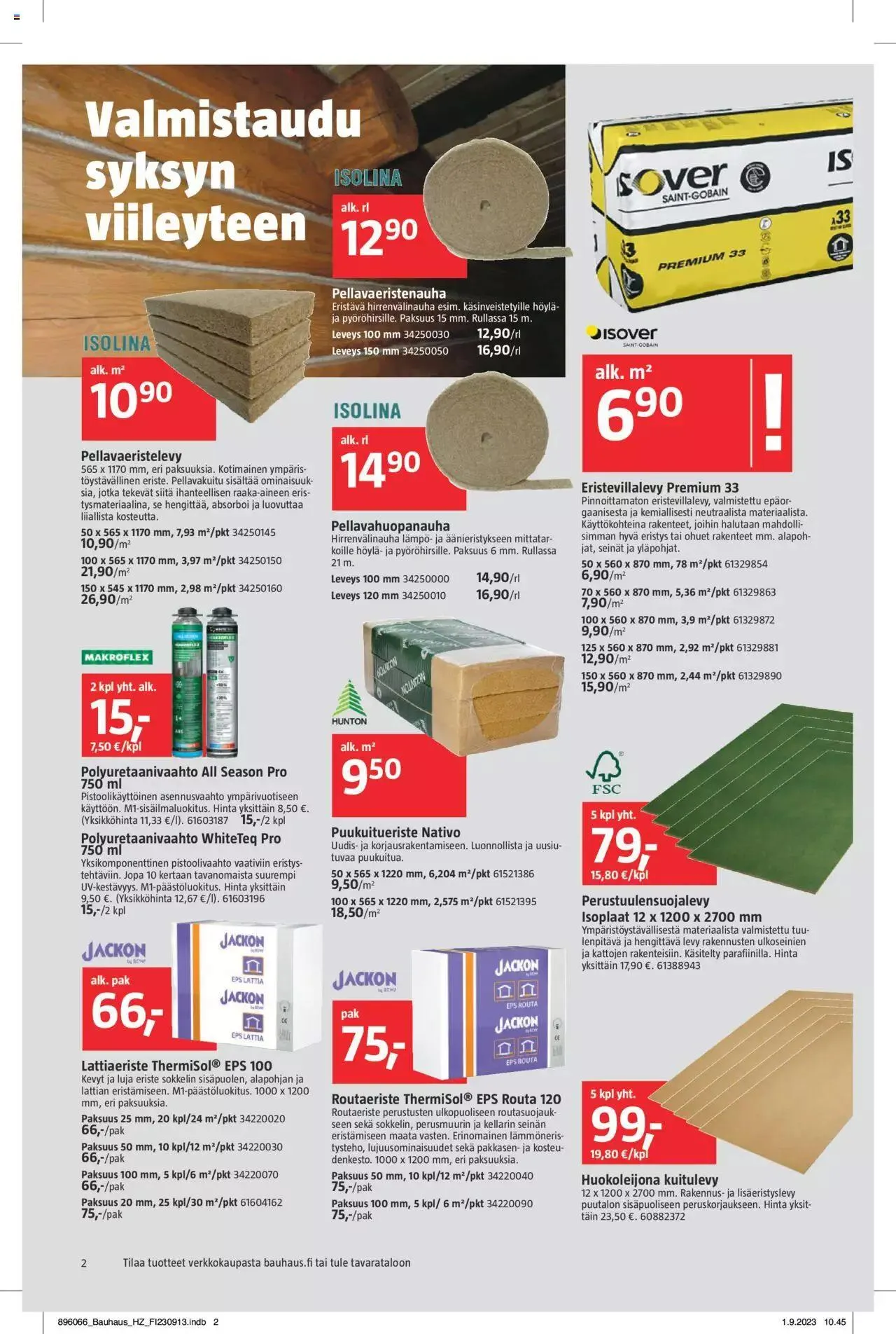 Bauhaus tarjoukset voimassa alkaen 13. syyskuuta - 3. lokakuuta 2023 - Tarjouslehti sivu 2
