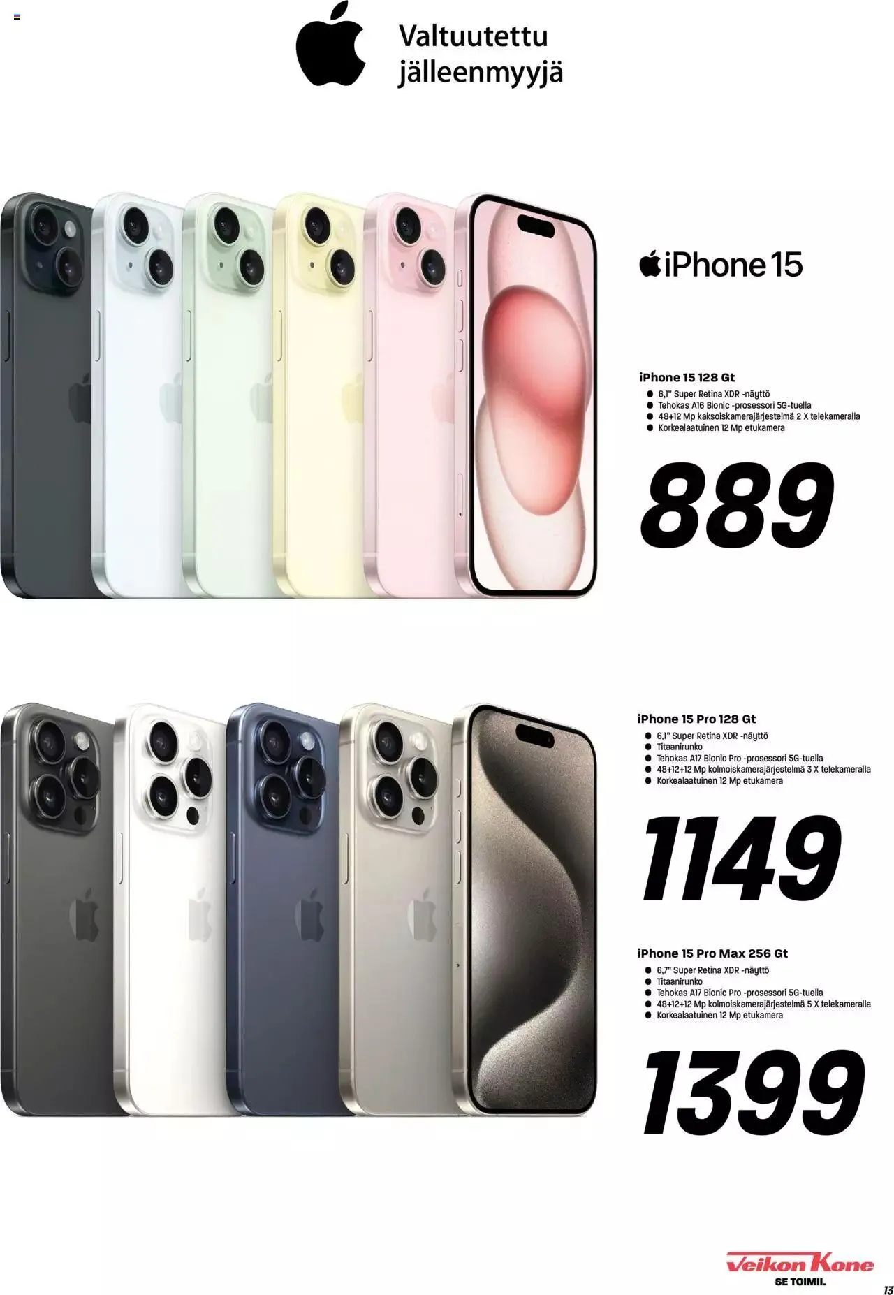 Veikon Kone tarjoukset voimassa alkaen 29. tammikuuta - 4. helmikuuta 2024 - Tarjouslehti sivu 13