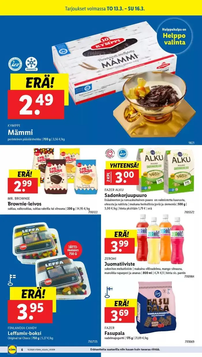 Lidl tarjoukset voimassa alkaen 10. maaliskuuta - 19. maaliskuuta 2025 - Tarjouslehti sivu 8