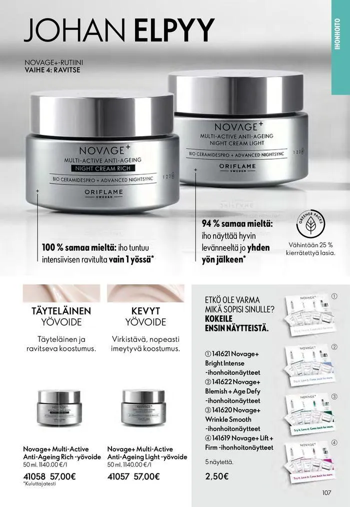 Oriflame tarjoukset voimassa alkaen 22. elokuuta - 5. syyskuuta 2024 - Tarjouslehti sivu 107