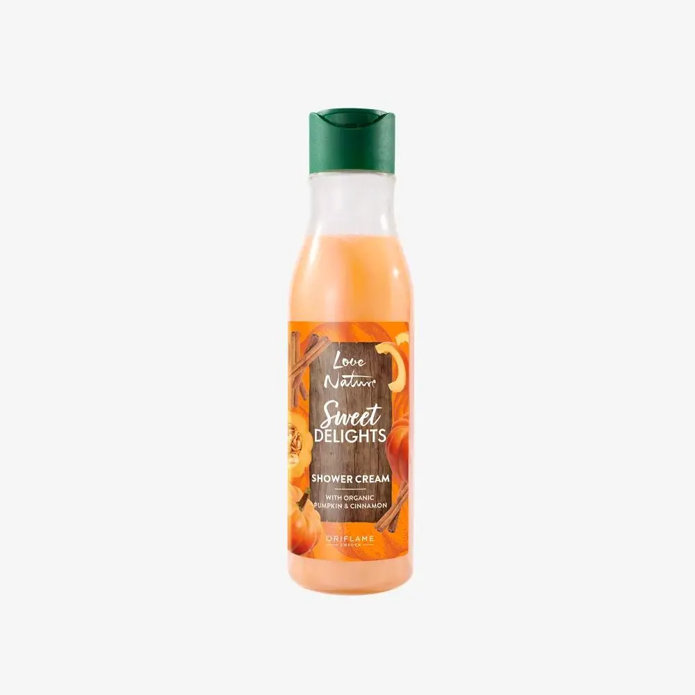 Love Nature Sweet Delights Organic Pumpkin & Cinnamon -suihkuvoide