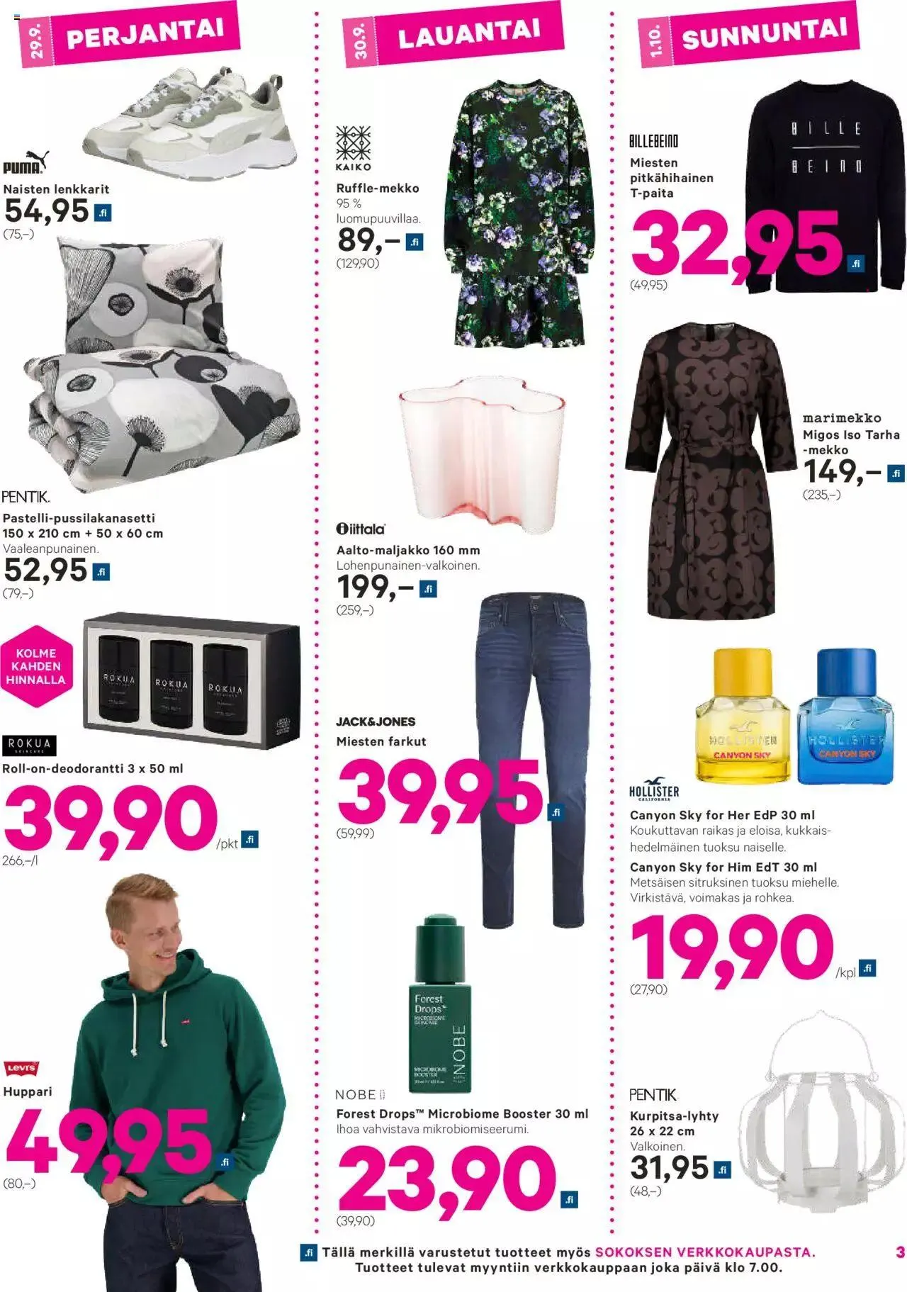 Sokos - Sokos 3+1 päivää kuvasto S2023 voimassa alkaen 30. elokuuta - 31. joulukuuta 2023 - Tarjouslehti sivu 3