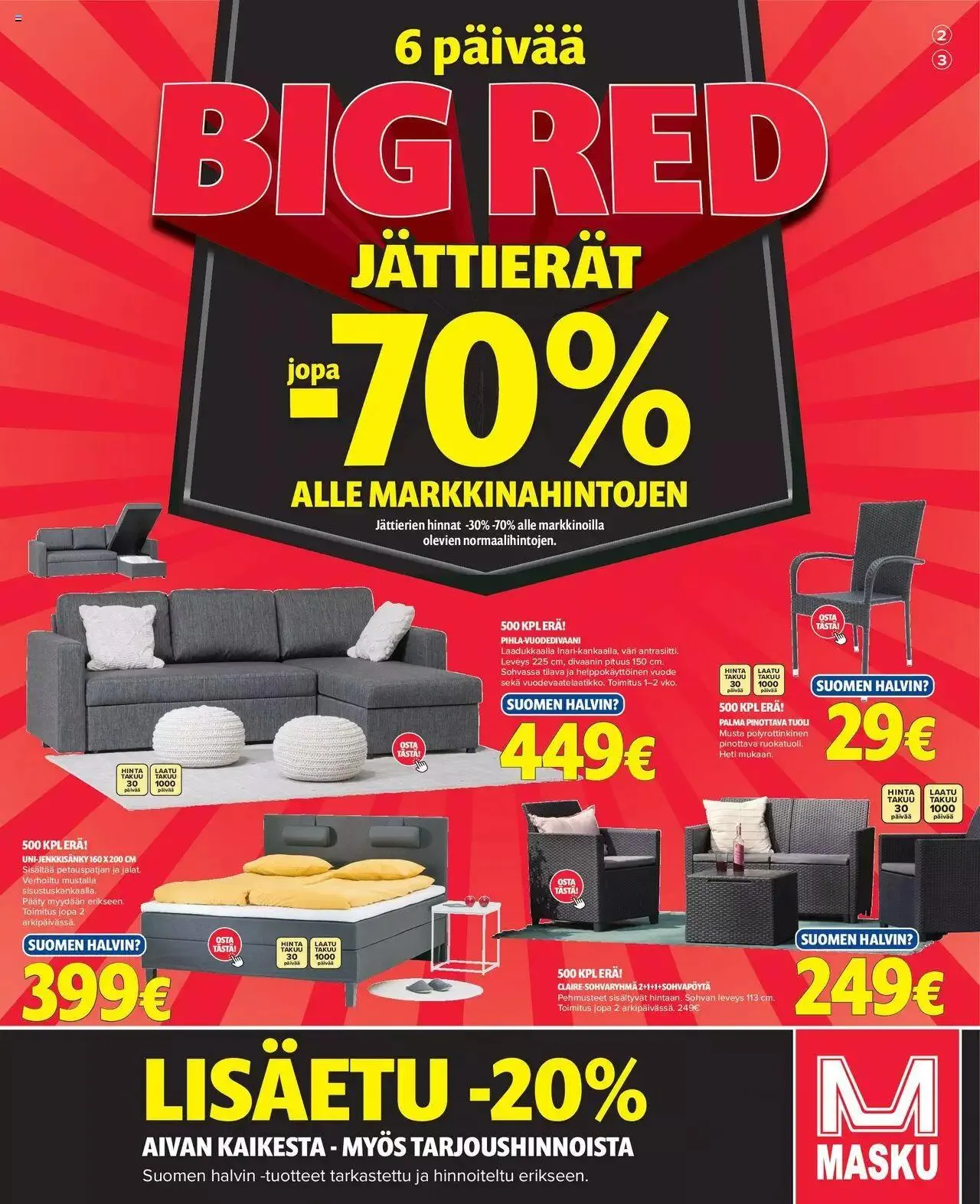 Masku tarjoukset - 0