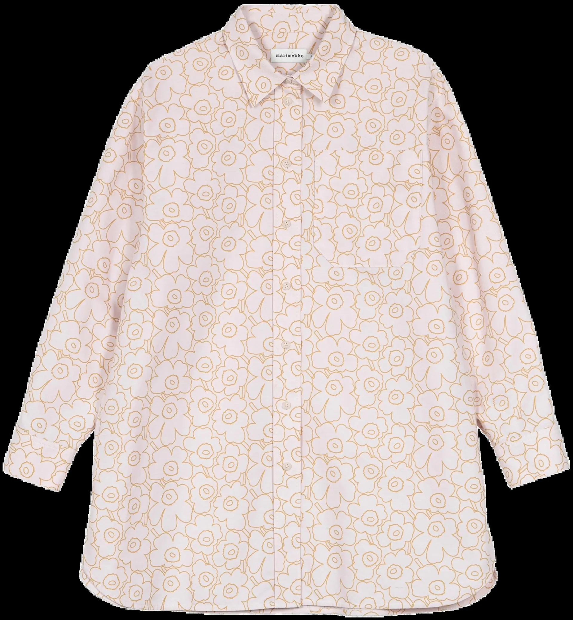 Marimekko Profiili Piirto Unikko chambray pusero