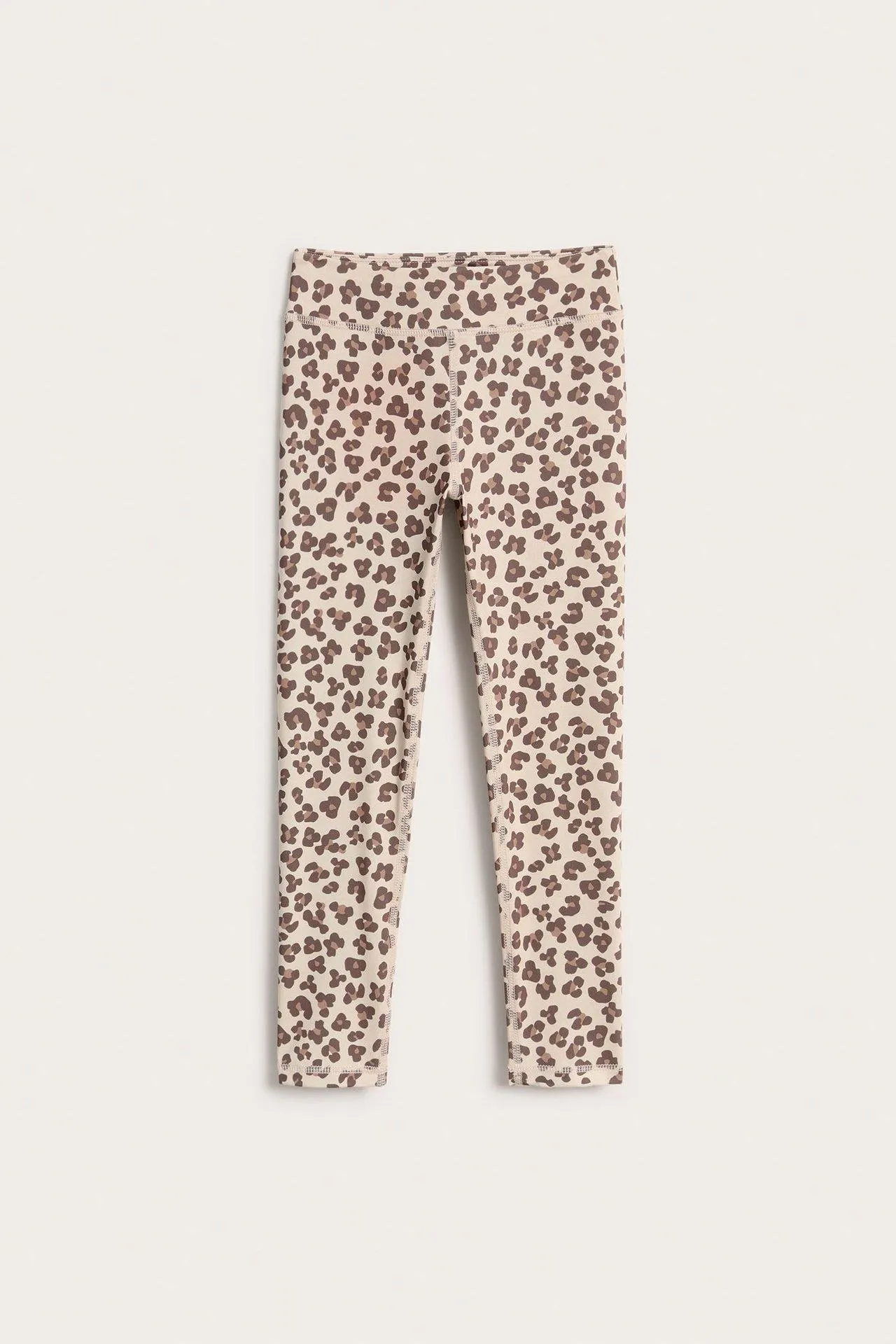 Leopardikuvioiset treenilegginsit