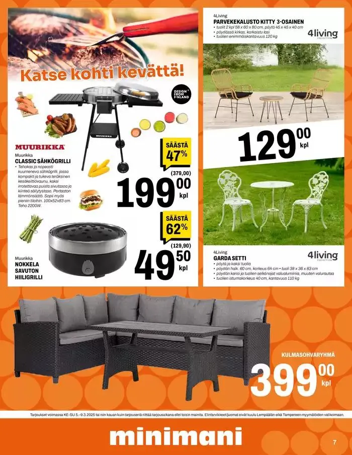Minimani Yhtiöt Oy voimassa alkaen 5. maaliskuuta - 9. maaliskuuta 2025 - Tarjouslehti sivu 7