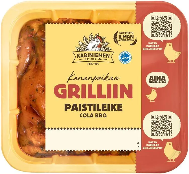 Kariniemen Kananpojan paistileike Cola BBQ 600 g