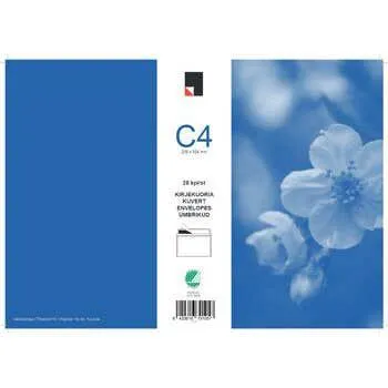 Kirjekuori C4 25kpl valkoinen