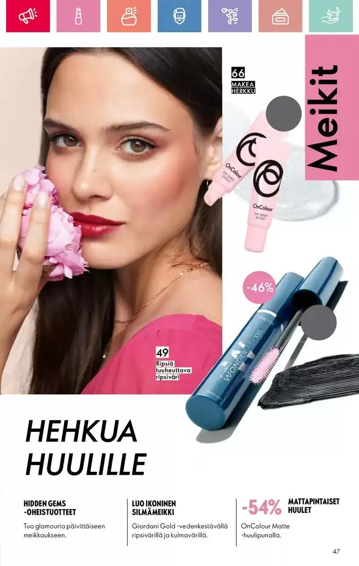 Oriflame tarjoukset voimassa alkaen 9. maaliskuuta - 29. maaliskuuta 2025 - Tarjouslehti sivu 47