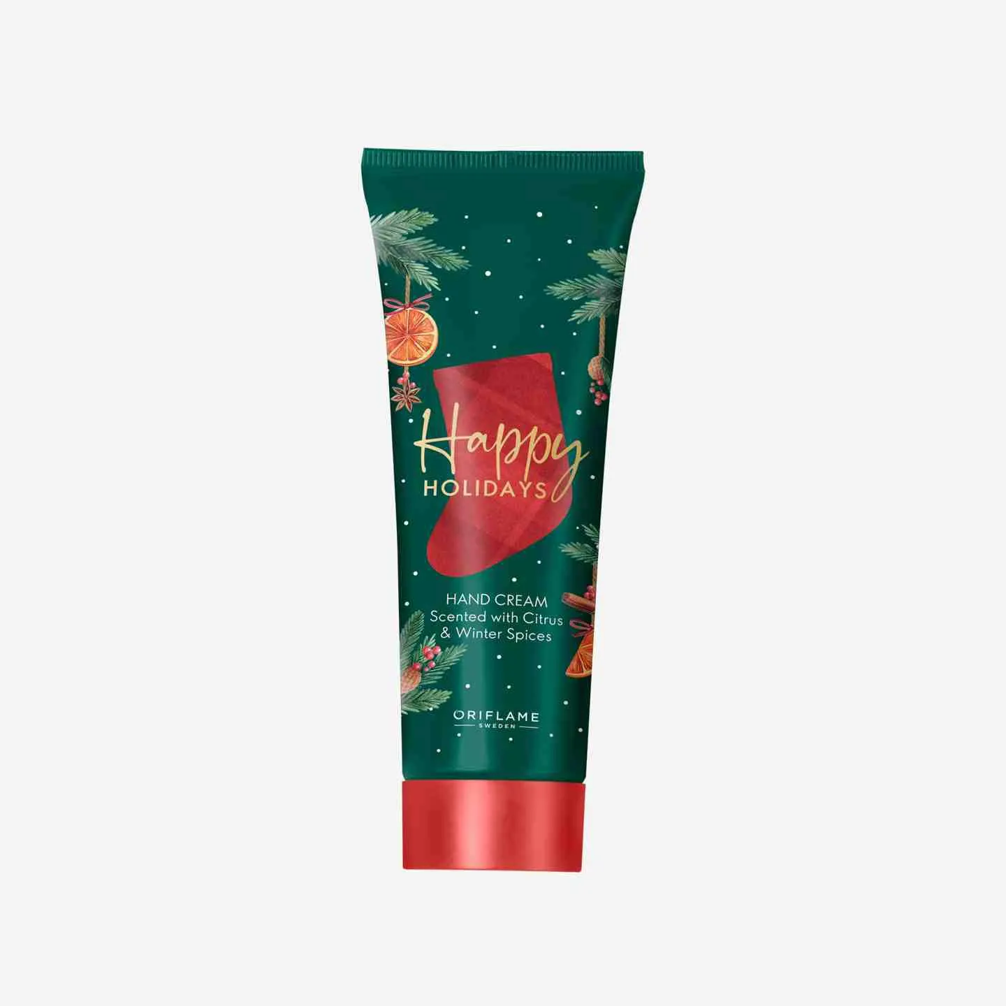 Happy Holidays Hand Cream Scented with Citrus & Winter Spices