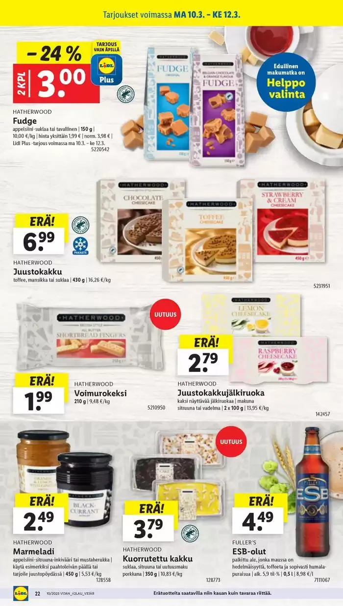 Houkuttelevia erikoistarjouksia kaikille voimassa alkaen 3. maaliskuuta - 12. maaliskuuta 2025 - Tarjouslehti sivu 28