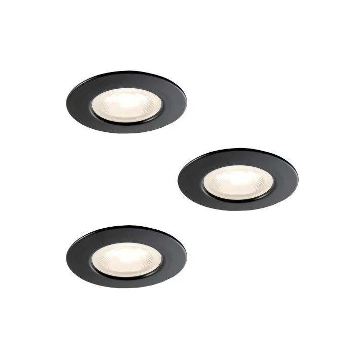 Alasvalo Airam Fio Fix IP44 Musta 3 kpl