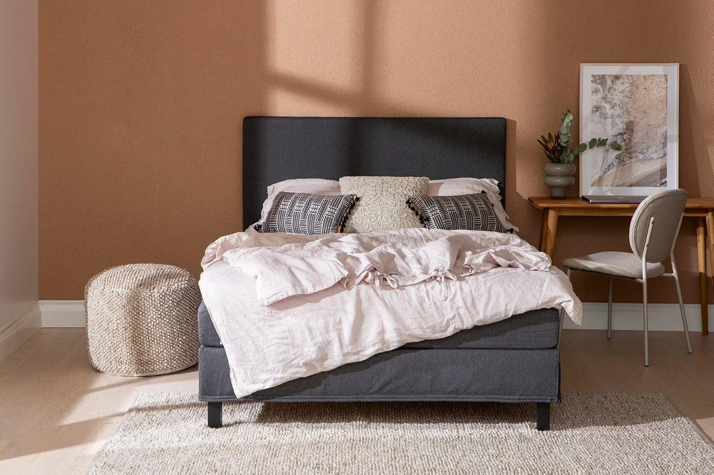 jenkkisänky 140x200 (bonnel) antrasiitti