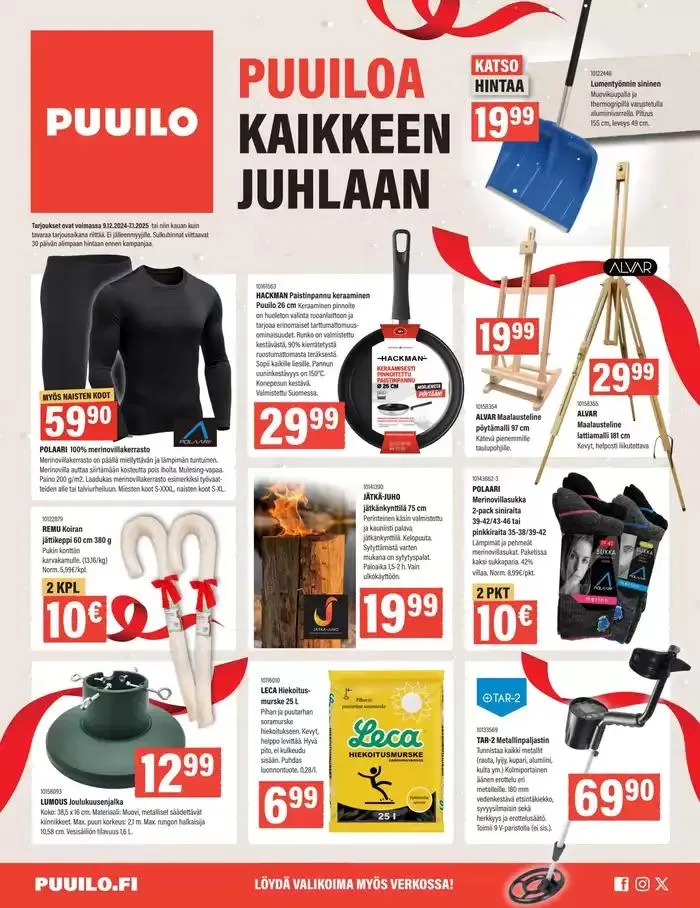Puuiloa kaikkeen juhlaan - 1