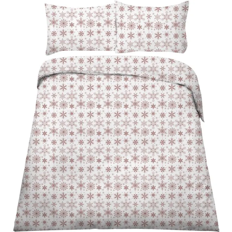 Tuplapussilakanasetti Kotikulta 240 x 210 cm Snowflake