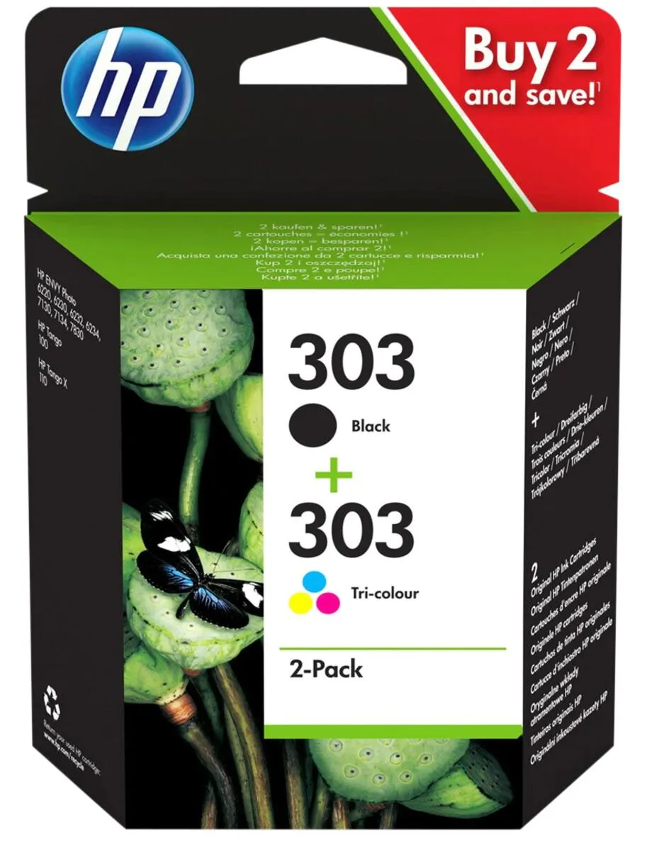 HP 303 mustepatruuna