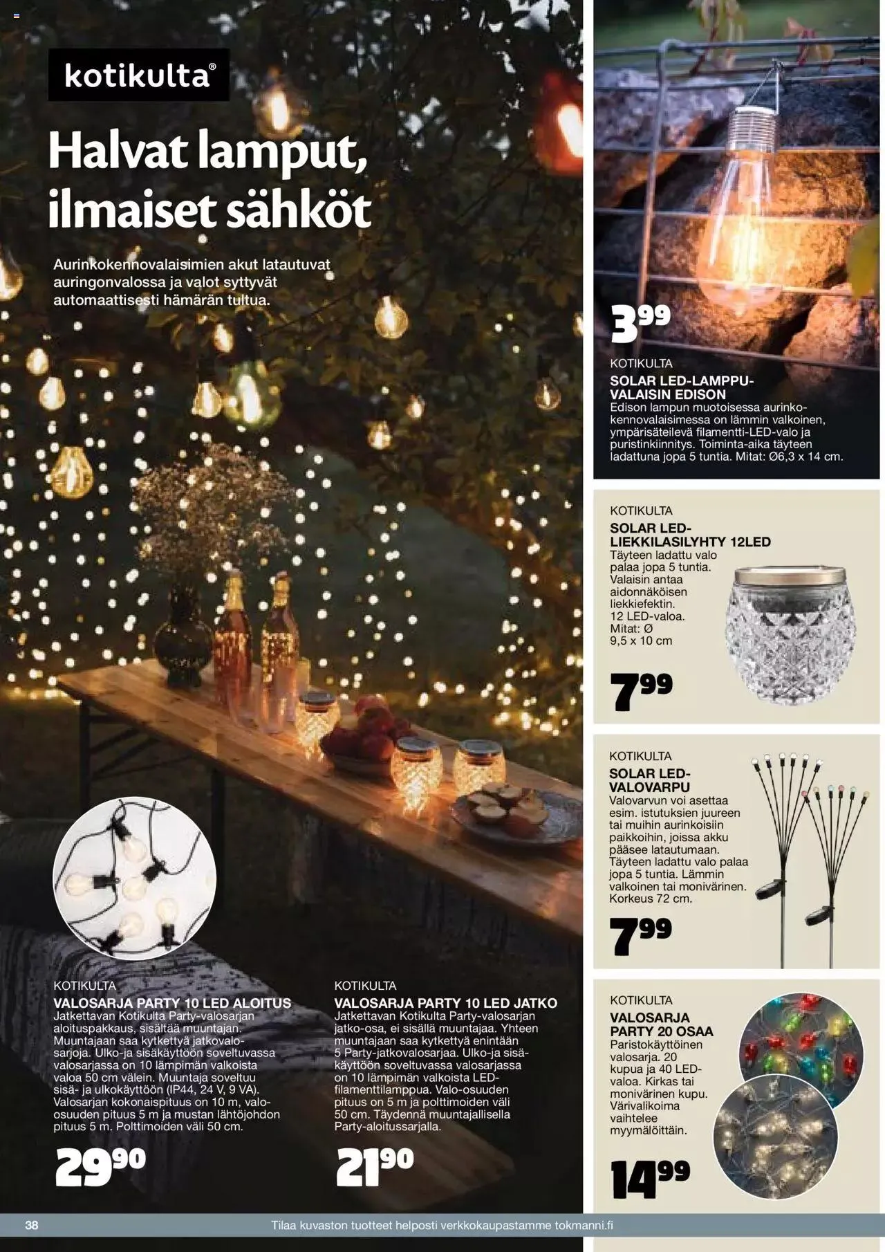 Tokmanni - Kesä 2024 voimassa alkaen 1. huhtikuuta - 31. joulukuuta 2024 - Tarjouslehti sivu 38