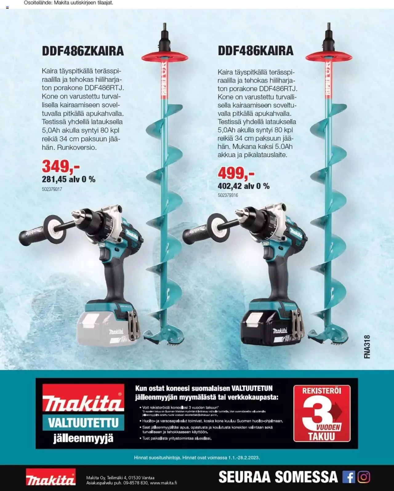 K-Rauta - PRO Makita Talvi 1/2023 voimassa alkaen 18. tammikuuta - 31. joulukuuta 2023 - Tarjouslehti sivu 16