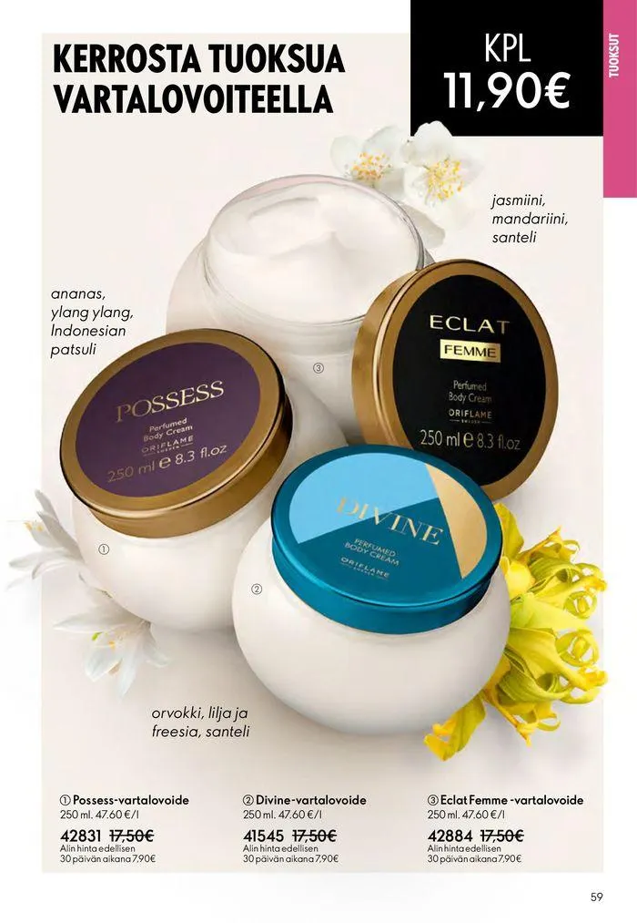 Oriflame tarjoukset voimassa alkaen 22. elokuuta - 5. syyskuuta 2024 - Tarjouslehti sivu 59