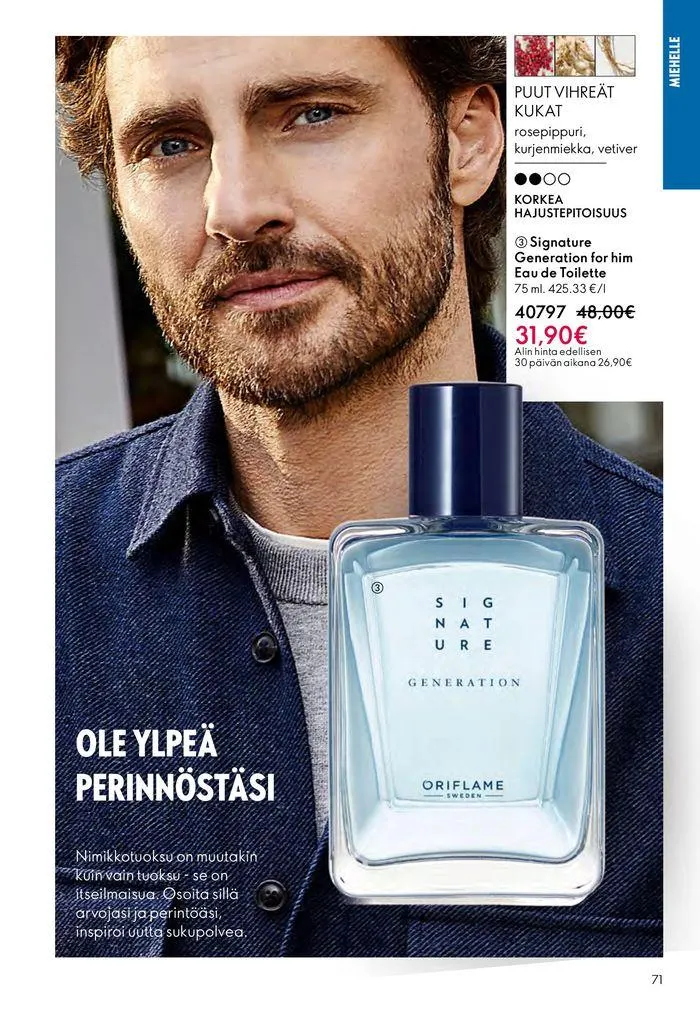 Oriflame tarjoukset voimassa alkaen 22. elokuuta - 5. syyskuuta 2024 - Tarjouslehti sivu 71