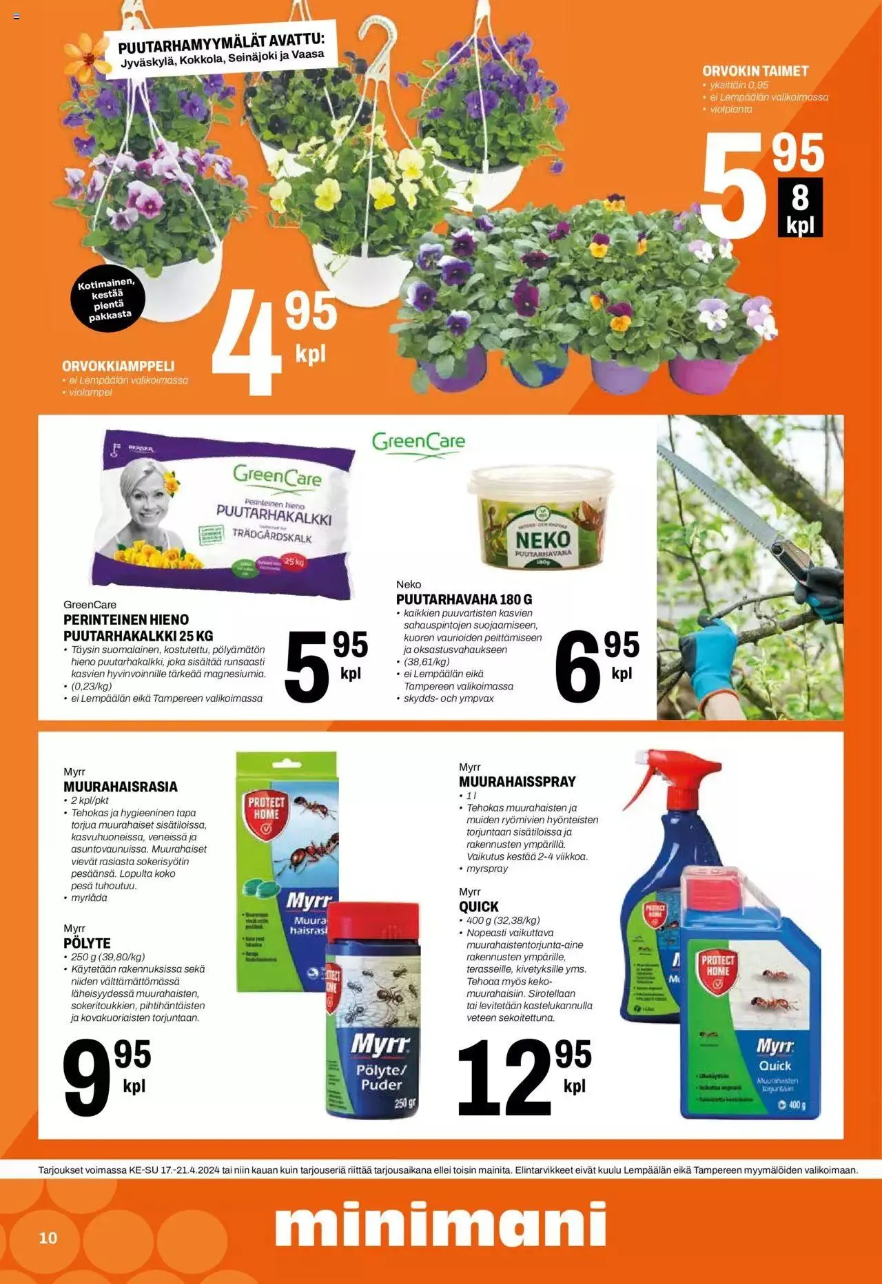 Minimani tarjoukset voimassa alkaen 17. huhtikuuta - 21. huhtikuuta 2024 - Tarjouslehti sivu 10