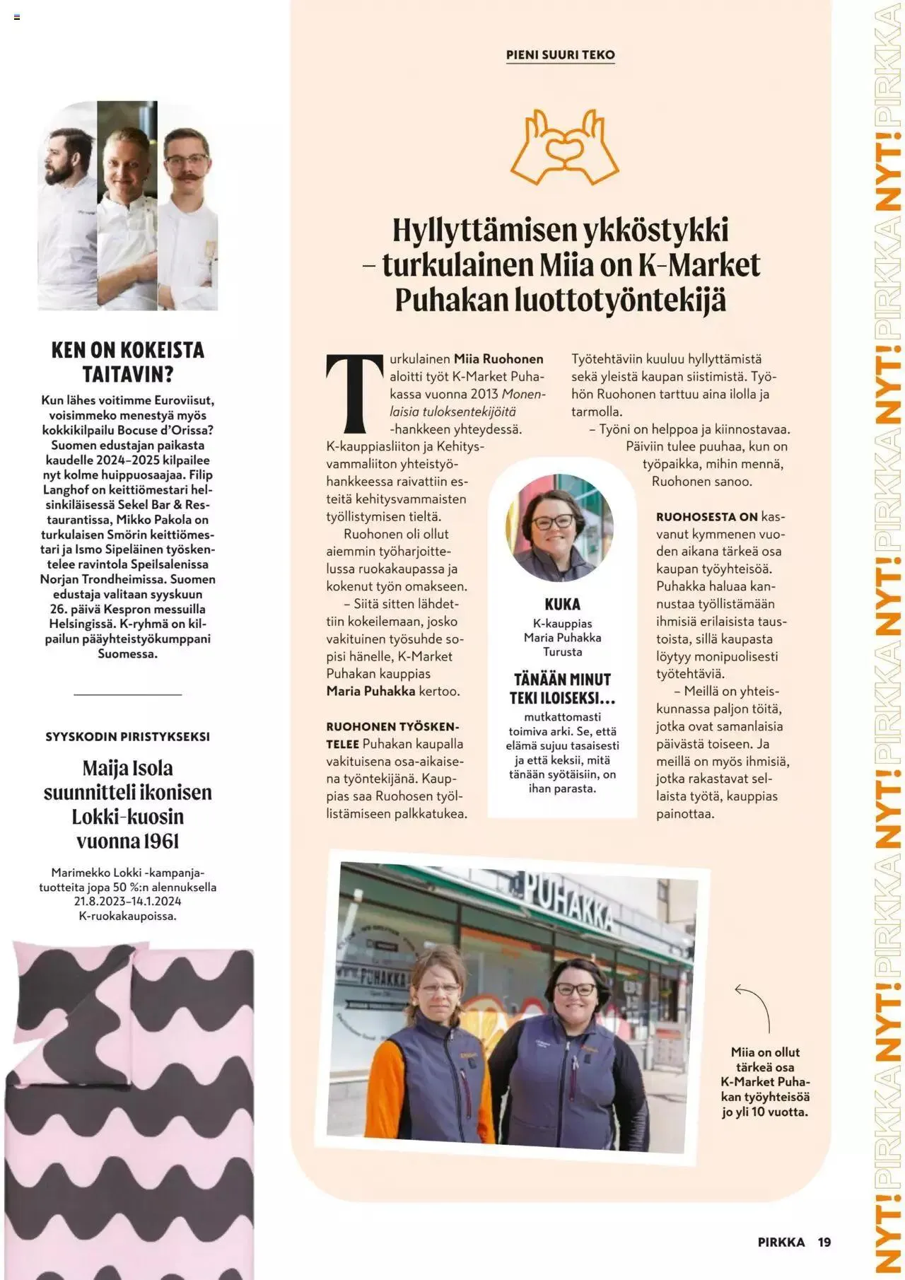 K-Market tarjoukset Pirkka 9/2023 voimassa alkaen 30. elokuuta - 3. lokakuuta 2023 - Tarjouslehti sivu 19