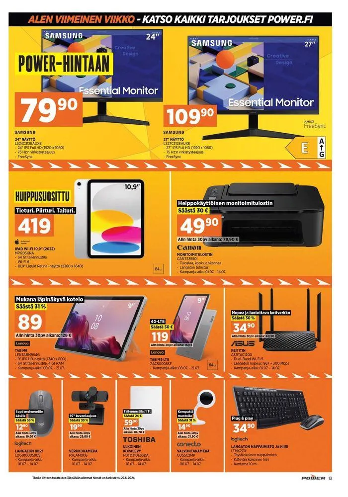 Ale! voimassa alkaen 8. heinäkuuta - 14. heinäkuuta 2024 - Tarjouslehti sivu 15