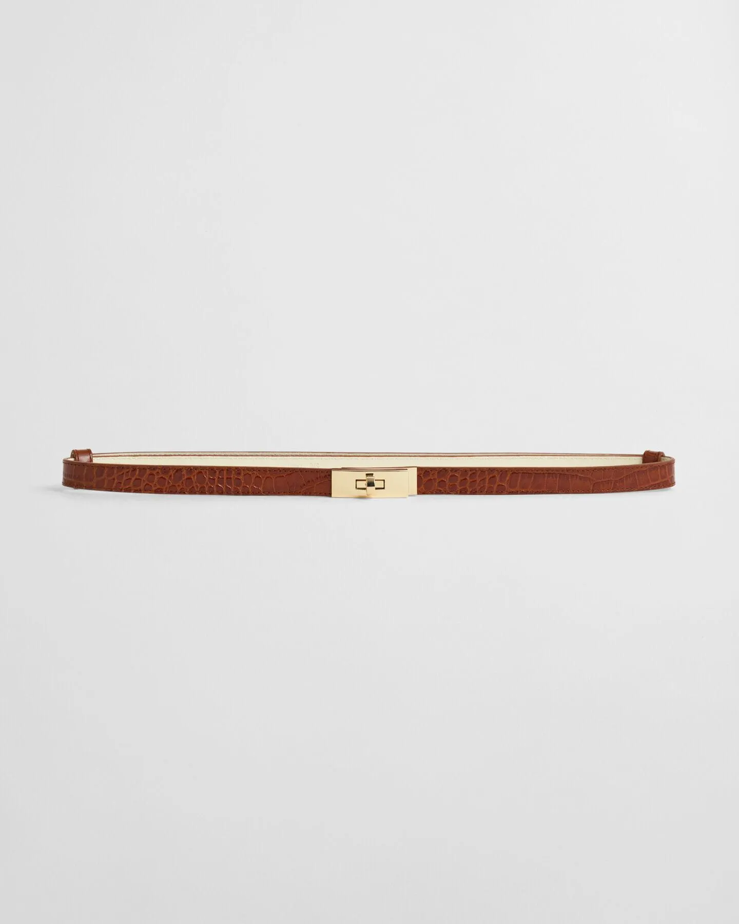 Krokotiilikuvioitu kääntösoljellinen vyö