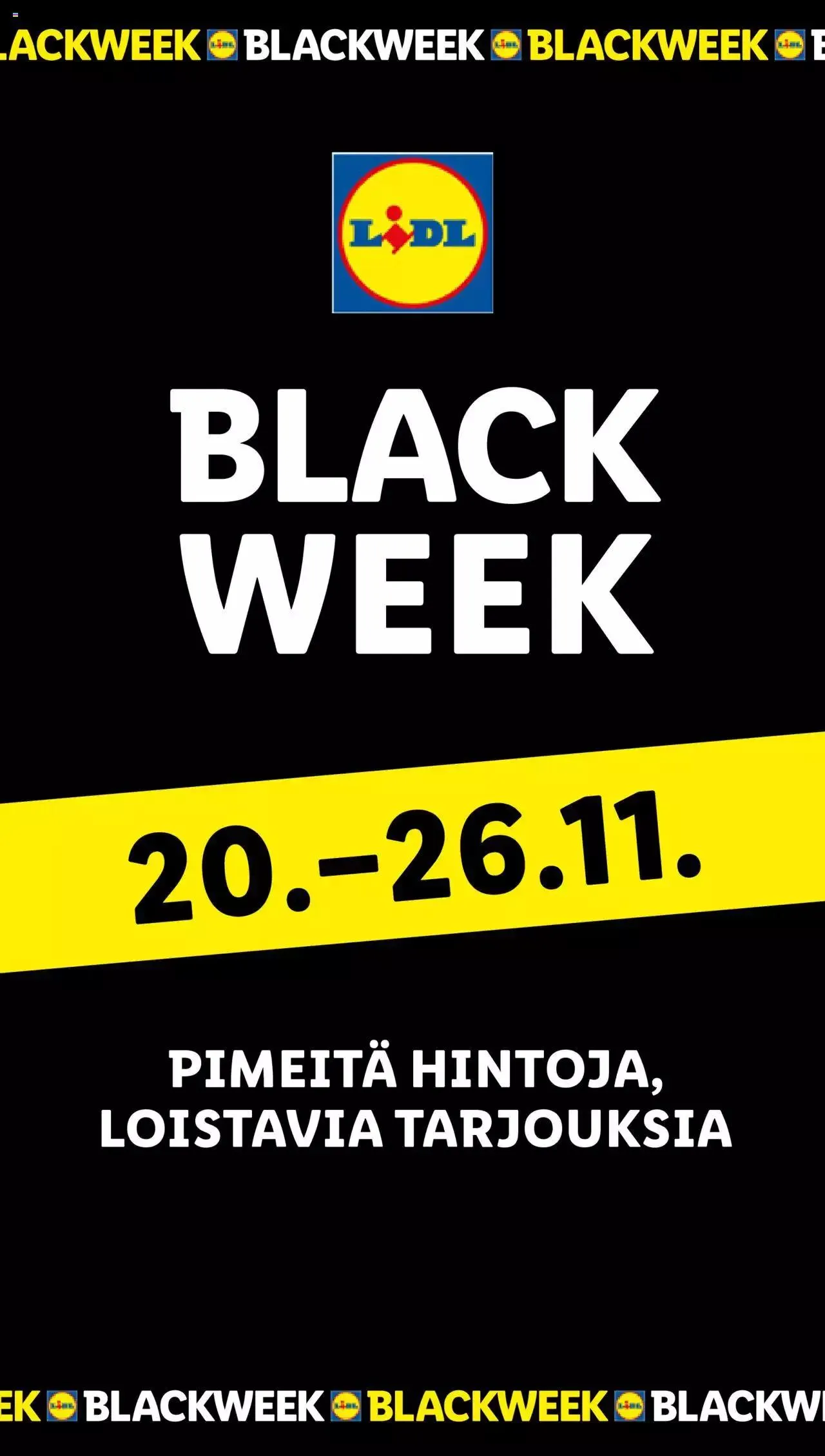 Lidl - Black Friday voimassa alkaen 20. marraskuuta - 26. marraskuuta 2023 - Tarjouslehti sivu 1
