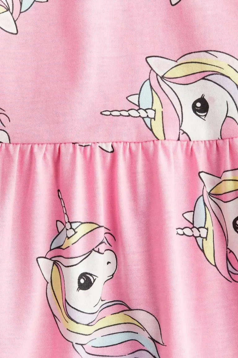 Kuviollinen puuvillamekko