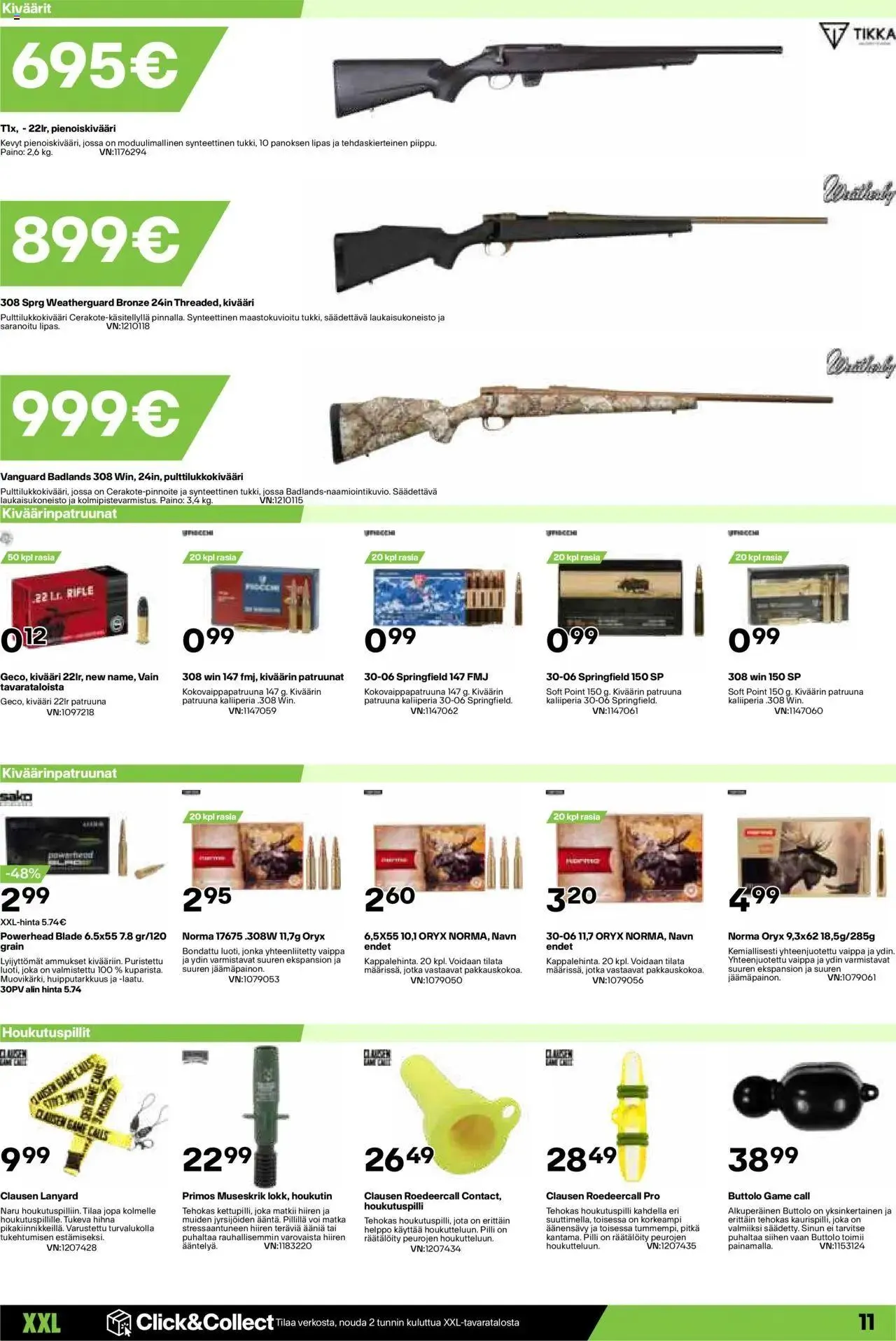 XXL tarjoukset voimassa alkaen 19. elokuuta - 25. elokuuta 2024 - Tarjouslehti sivu 11