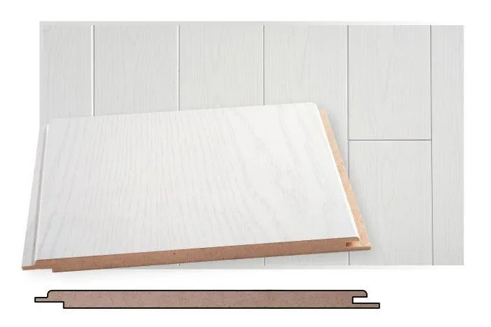 Kattopaneeli Maler STP-0 Jääsaarni MDF 10 x 185 x 2070 mm