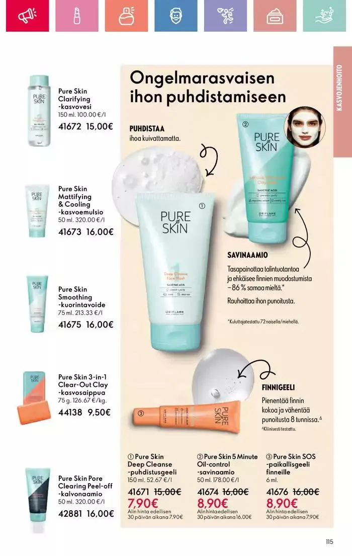 Oriflame tarjoukset voimassa alkaen 9. maaliskuuta - 29. maaliskuuta 2025 - Tarjouslehti sivu 115