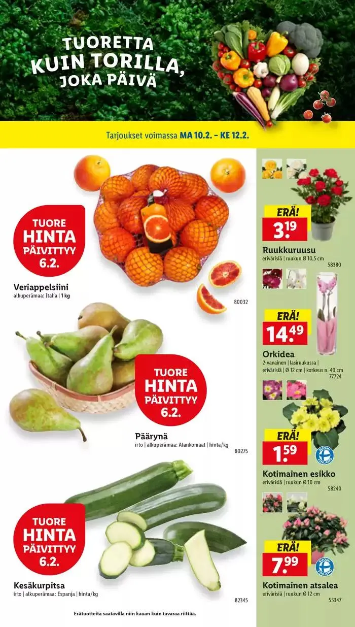 Huipputarjouksia kaikille tarjoushaukoille voimassa alkaen 3. helmikuuta - 12. helmikuuta 2025 - Tarjouslehti sivu 21