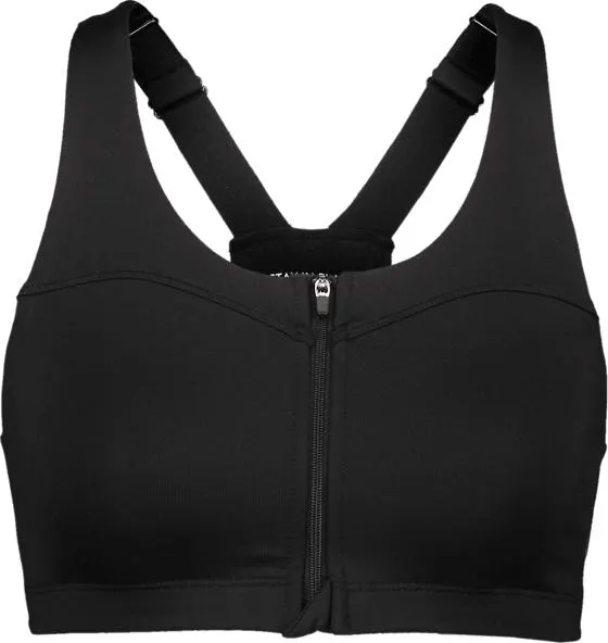 front zip sports bra w