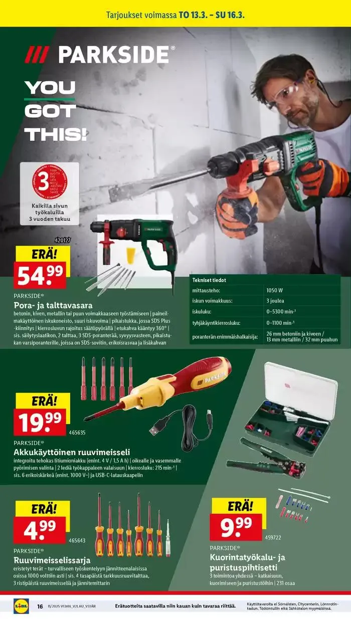 Lidl tarjoukset voimassa alkaen 10. maaliskuuta - 19. maaliskuuta 2025 - Tarjouslehti sivu 20