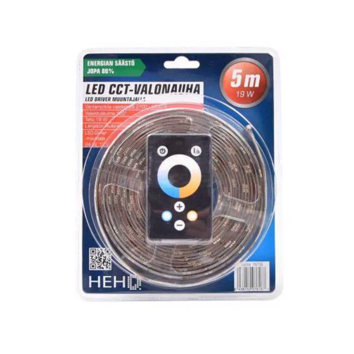 HEHQ LED VALONAUHA 5M 12V 19W HIMMENNETTÄVÄ