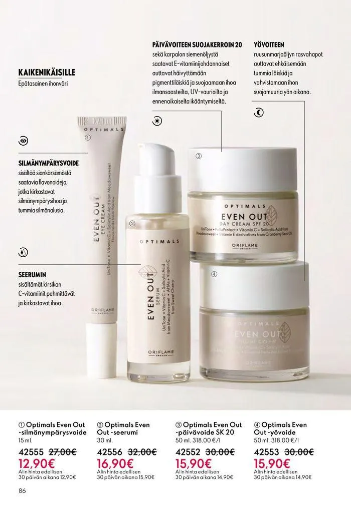 Oriflame tarjoukset voimassa alkaen 22. elokuuta - 5. syyskuuta 2024 - Tarjouslehti sivu 86