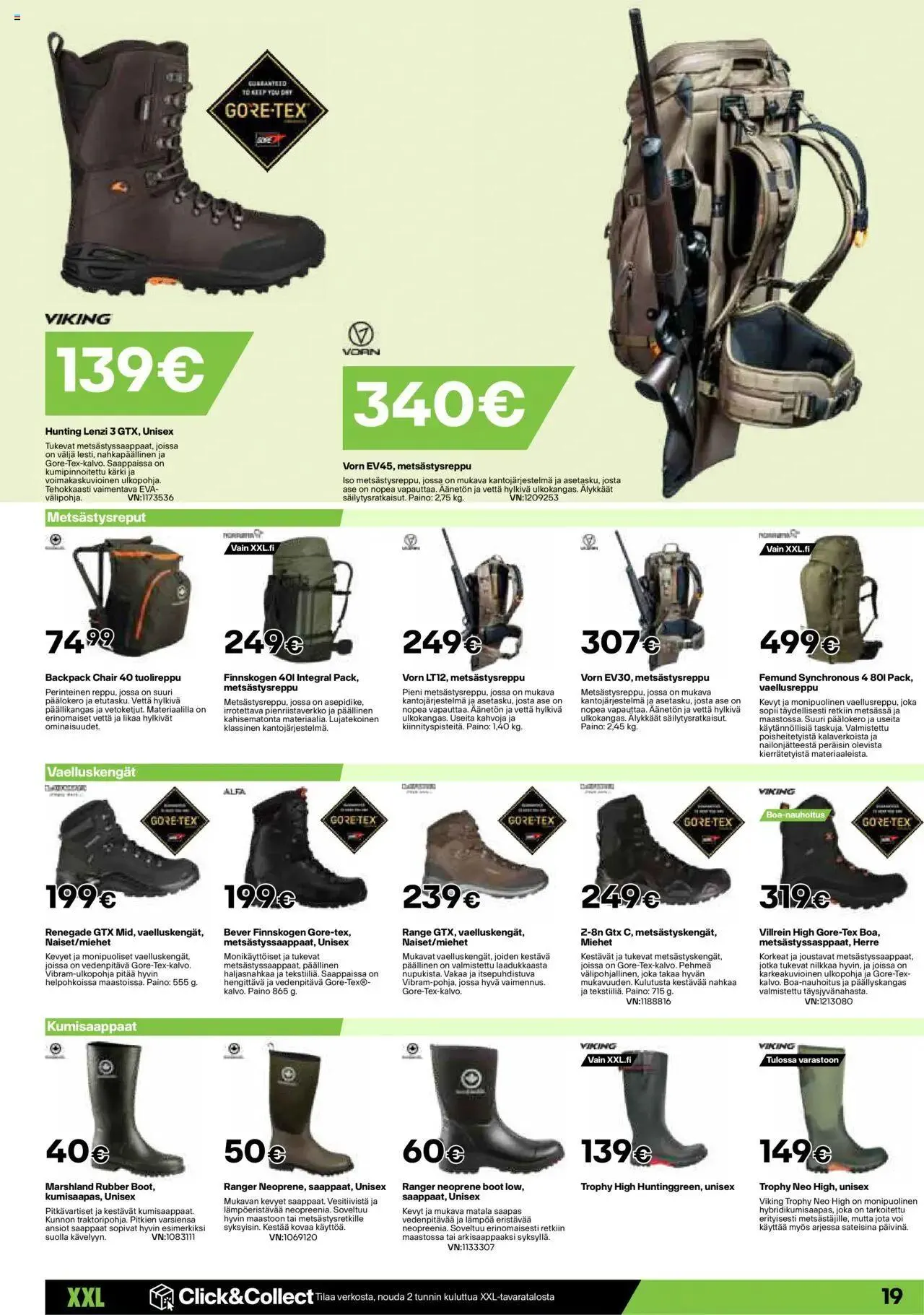 XXL tarjoukset voimassa alkaen 19. elokuuta - 25. elokuuta 2024 - Tarjouslehti sivu 19