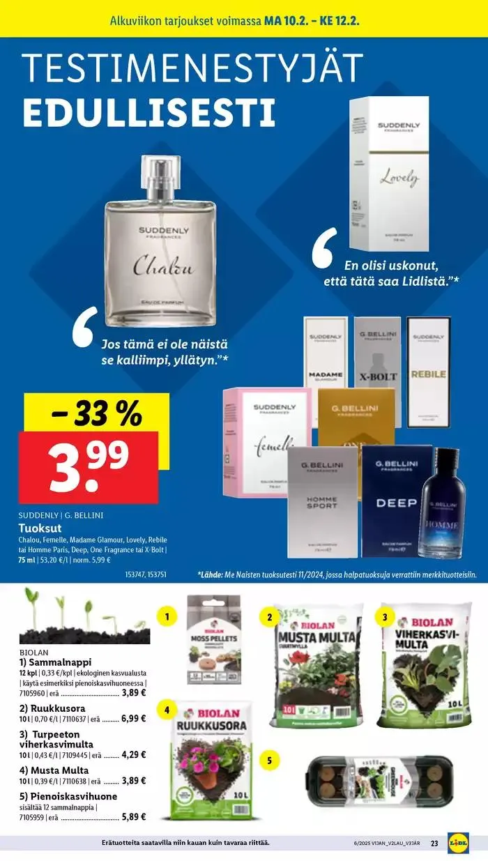 Lidl tarjoukset voimassa alkaen 3. helmikuuta - 12. helmikuuta 2025 - Tarjouslehti sivu 25