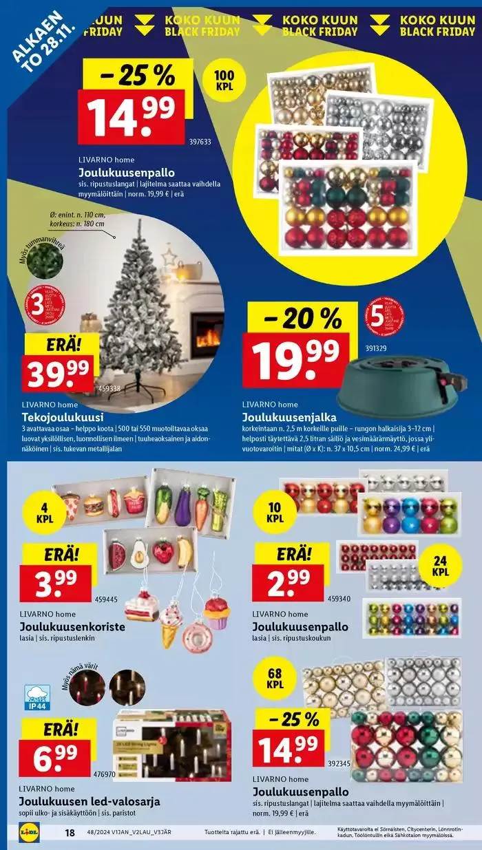 Eksklusiivisia diilejä asiakkaillemme voimassa alkaen 25. marraskuuta - 3. joulukuuta 2024 - Tarjouslehti sivu 20