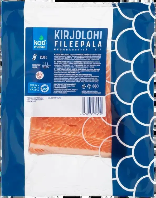 Kotimaista Kirjolohifilee pala 200 g