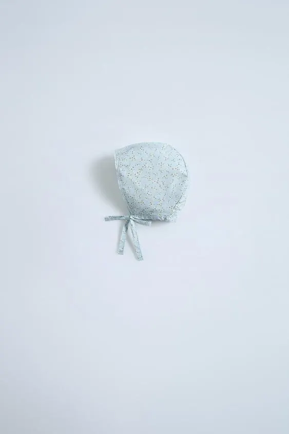 FLORAL POPLIN BONNET