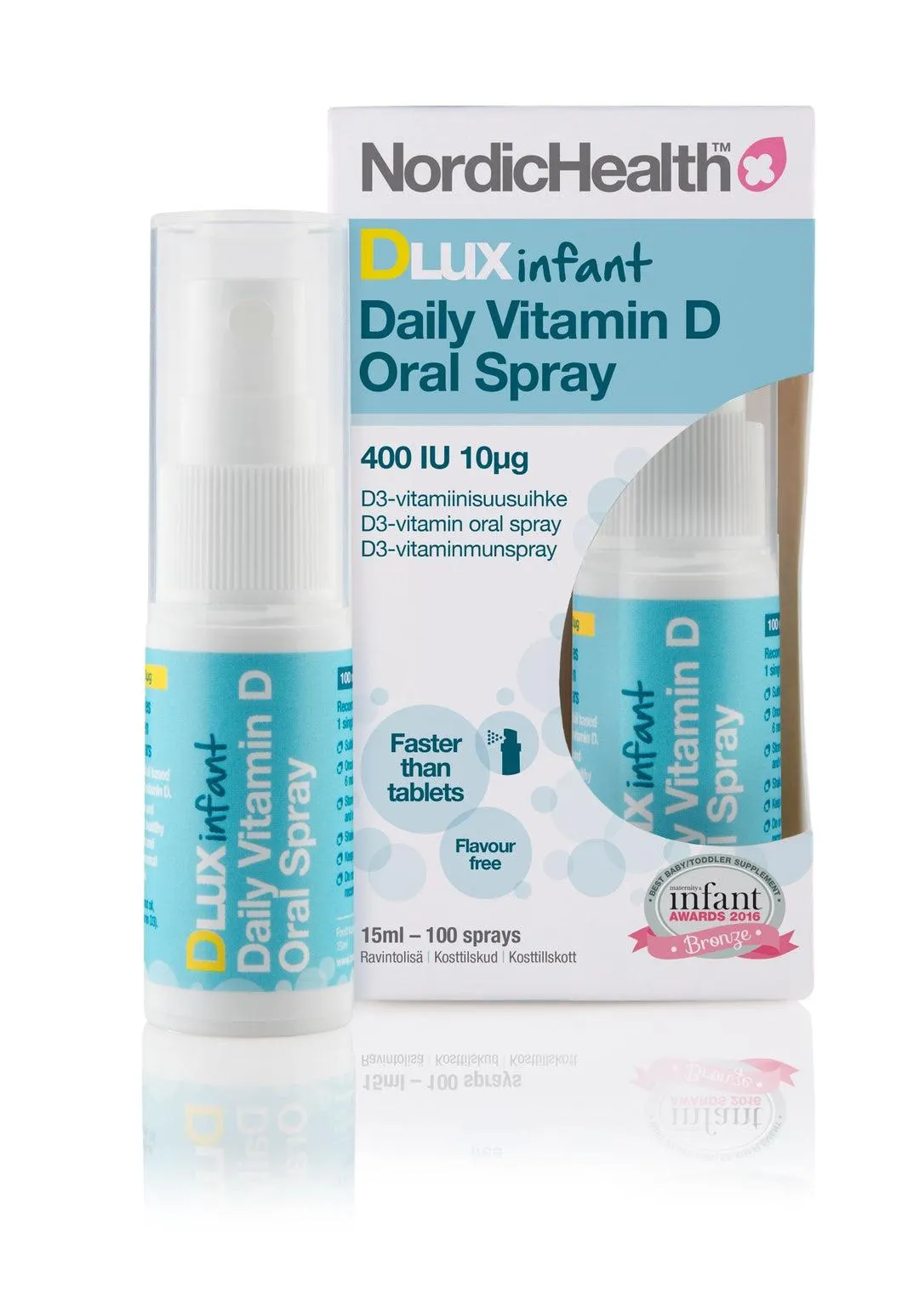 D-vitamiinisuihke vauvoille ja pikkulapsille (DLux Vauva), 15 ml