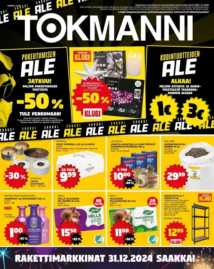 Tarjoussanomat voimassa alkaen 30. joulukuuta - 13. tammikuuta 2025 - Tarjouslehti sivu 1