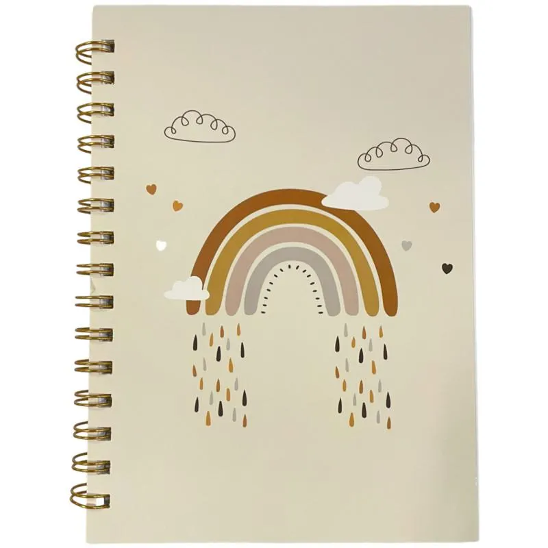 Kierremuistikirja Miny A5 sateenkaari