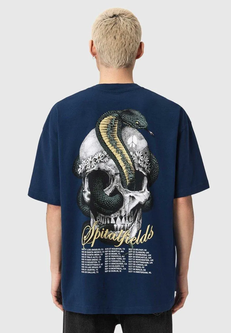 SNAKEHEAD SS CREW - Printtipaita - blue