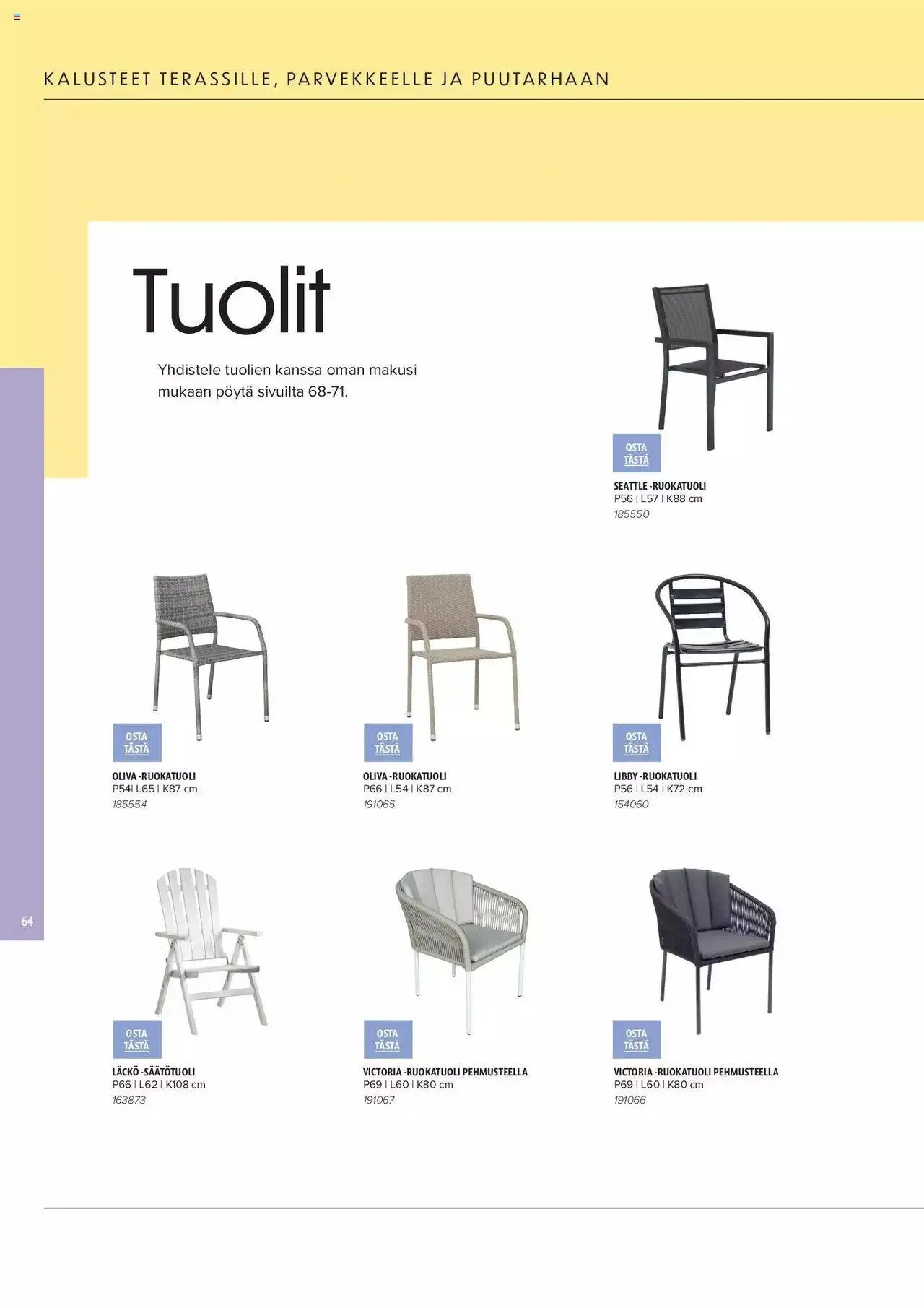 Masku tarjoukset - KESÄ 2024 voimassa alkaen 1. huhtikuuta - 31. joulukuuta 2024 - Tarjouslehti sivu 64