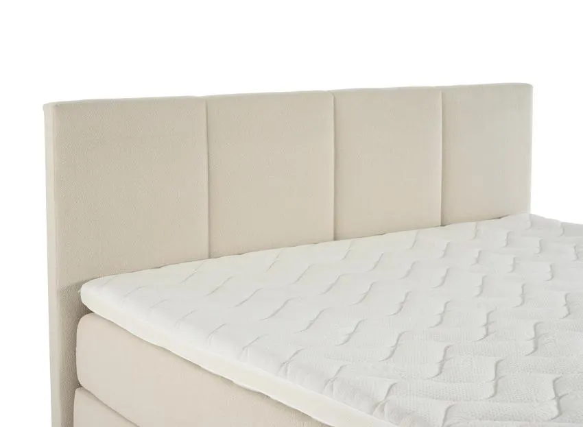 VISCOLUX-sängynpääty L 170 cm, luonnonvalkoinen. raita-tikkaus.