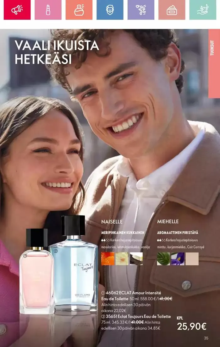 Oriflame tarjoukset voimassa alkaen 26. tammikuuta - 9. helmikuuta 2025 - Tarjouslehti sivu 35
